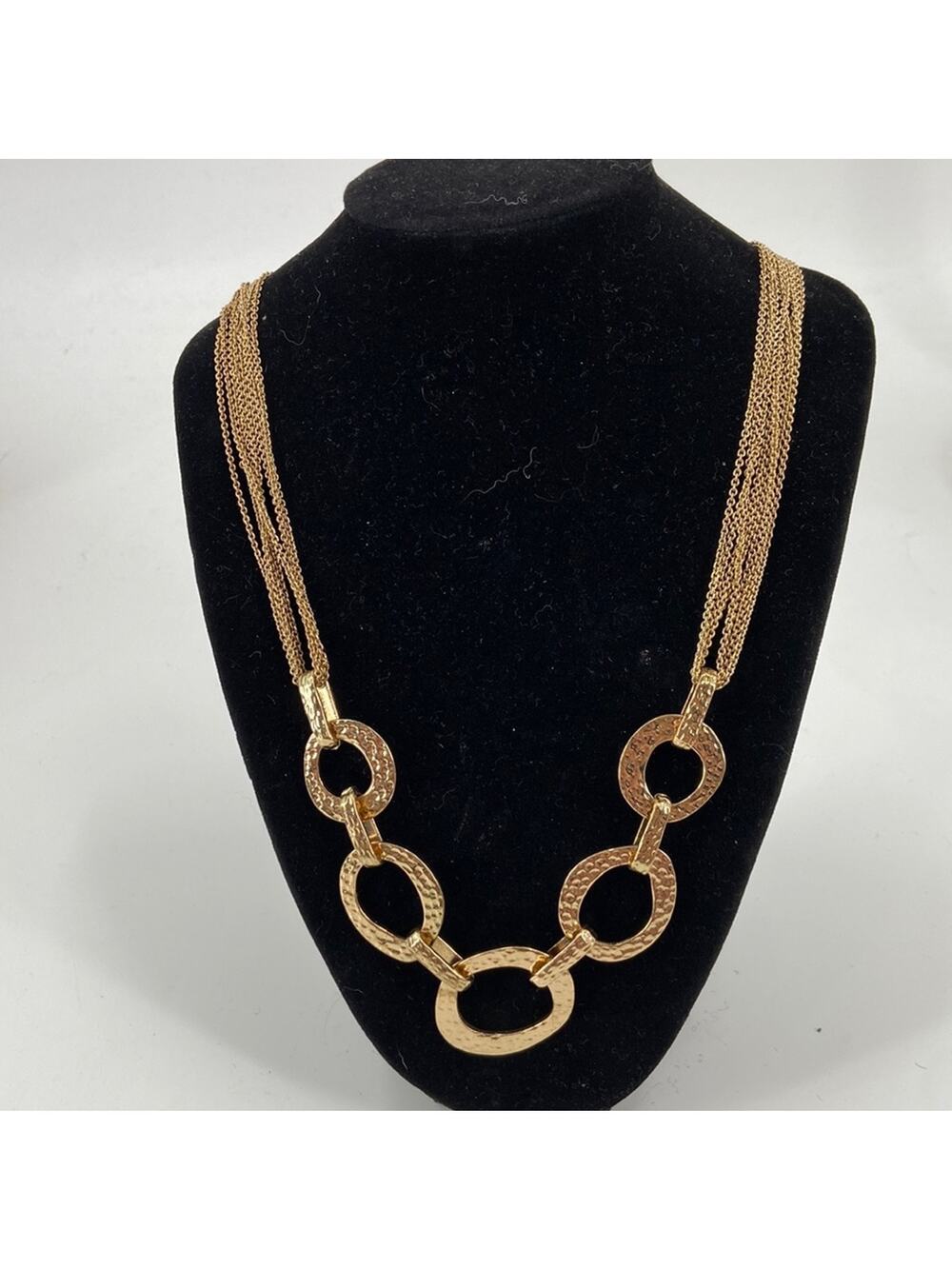 Bijoux Terner gold tone multi chain necklace